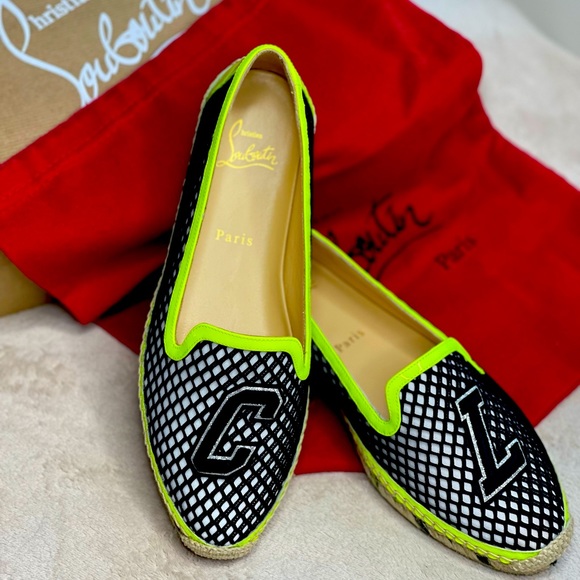 Christian Louboutin Ivy Espapop Flat Diva Loubi | Womens Flats - Picture 1 of 3